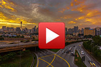 Burning sky sunset over Kuala Lumpur in time lapse video taken with Sony A6000 and Sony Kits Lens 16-50mm
