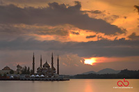 The Crystal Mosque in Islamic Haritage Park during sunset captured using the FBE technique taken with Nikon D800E, Nikon 24-85mm and ND400 + 0.9 Filters