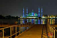 HDR - Crystal Mosque at Night