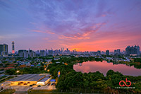 HDR - Sunset over Tasik Ampang