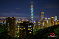 Taipei 101 from Elephant Mountain